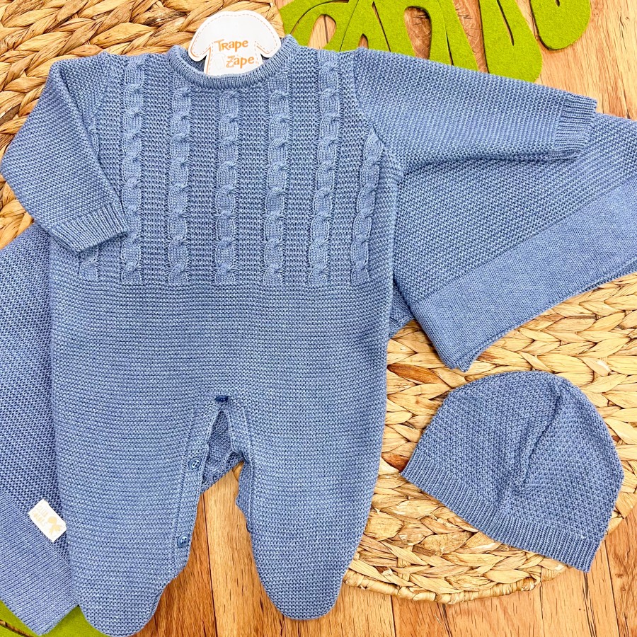  Saída de Maternidade Colors - Davi - Azul Jeans